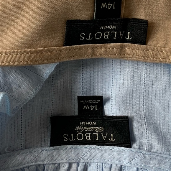 Lot of two Talbots blouses size 14W - Picture 9 of 11